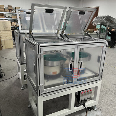 कस्टमाइज्ड वाइब्रेटरी पार्ट्स फीडर बाउल व्यास 300 मिमी, कंपोनेंट फीडिंग और विनिर्माण में उन्नत स्वचालन के लिए अनुकूलित